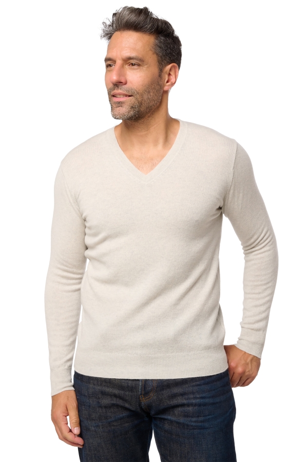 Cashmere men v necks tor first fluo white l