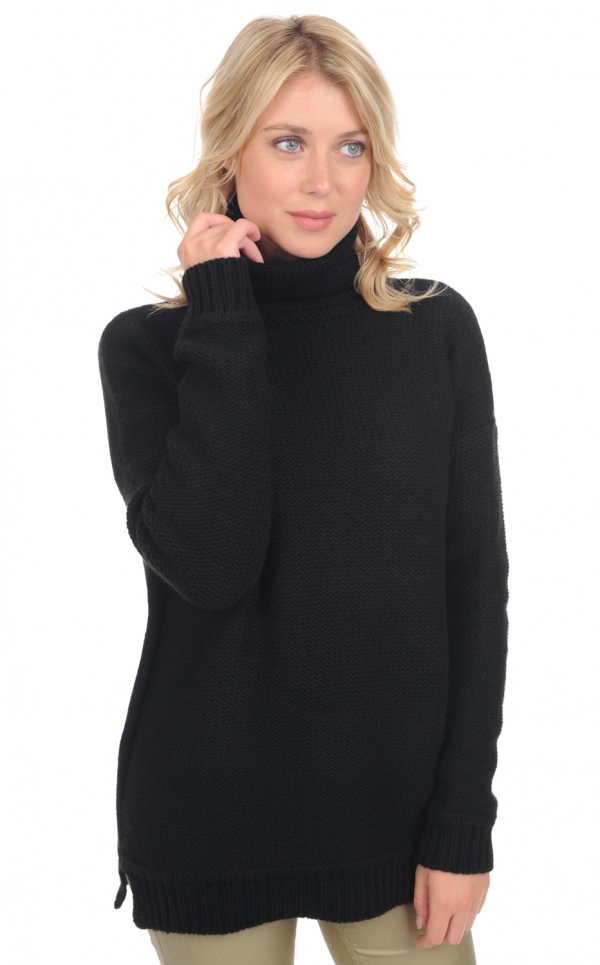 Yak ladies chunky sweater ygritte black s3