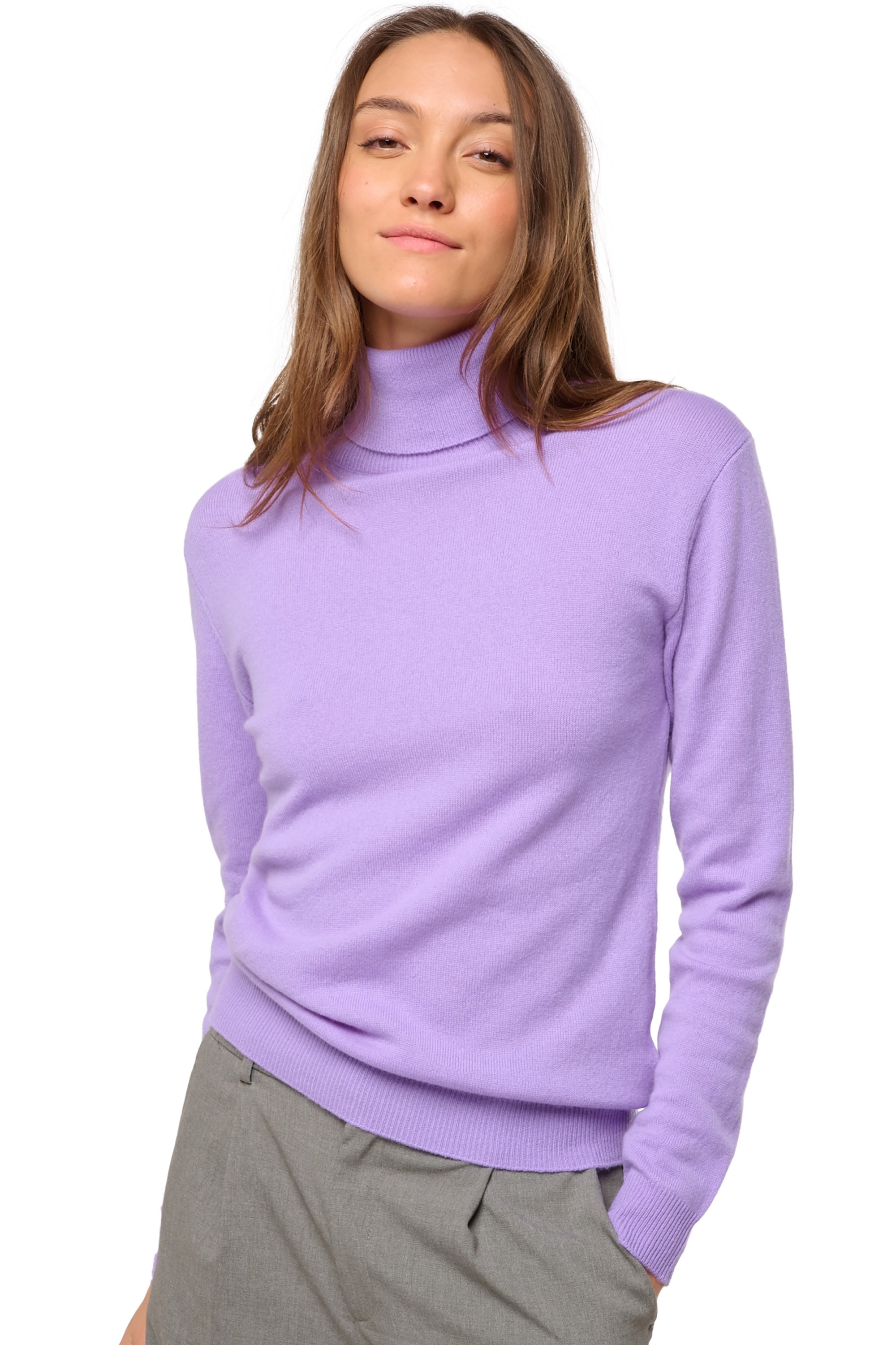 Cashmere ladies basic sweaters at low prices tale first violine purple 2xl