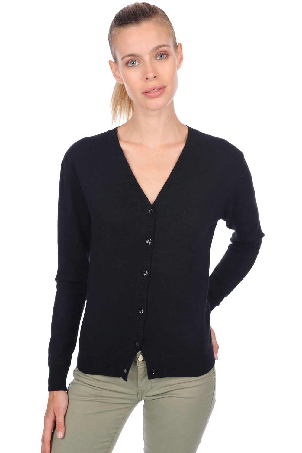 Cashmere ladies basic sweaters at low prices taline first black xs