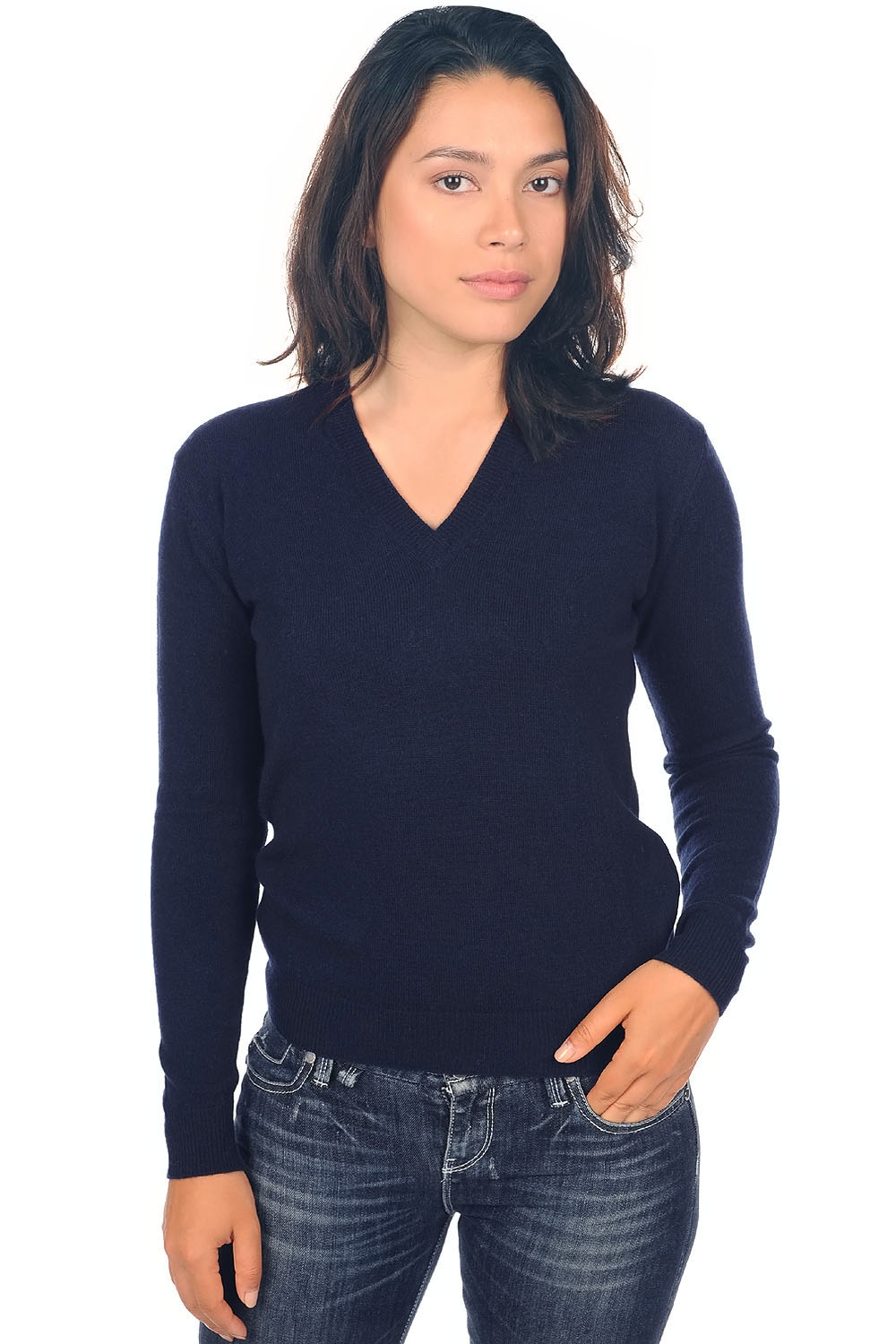 Cashmere ladies basic sweaters at low prices tessa first dress blue l