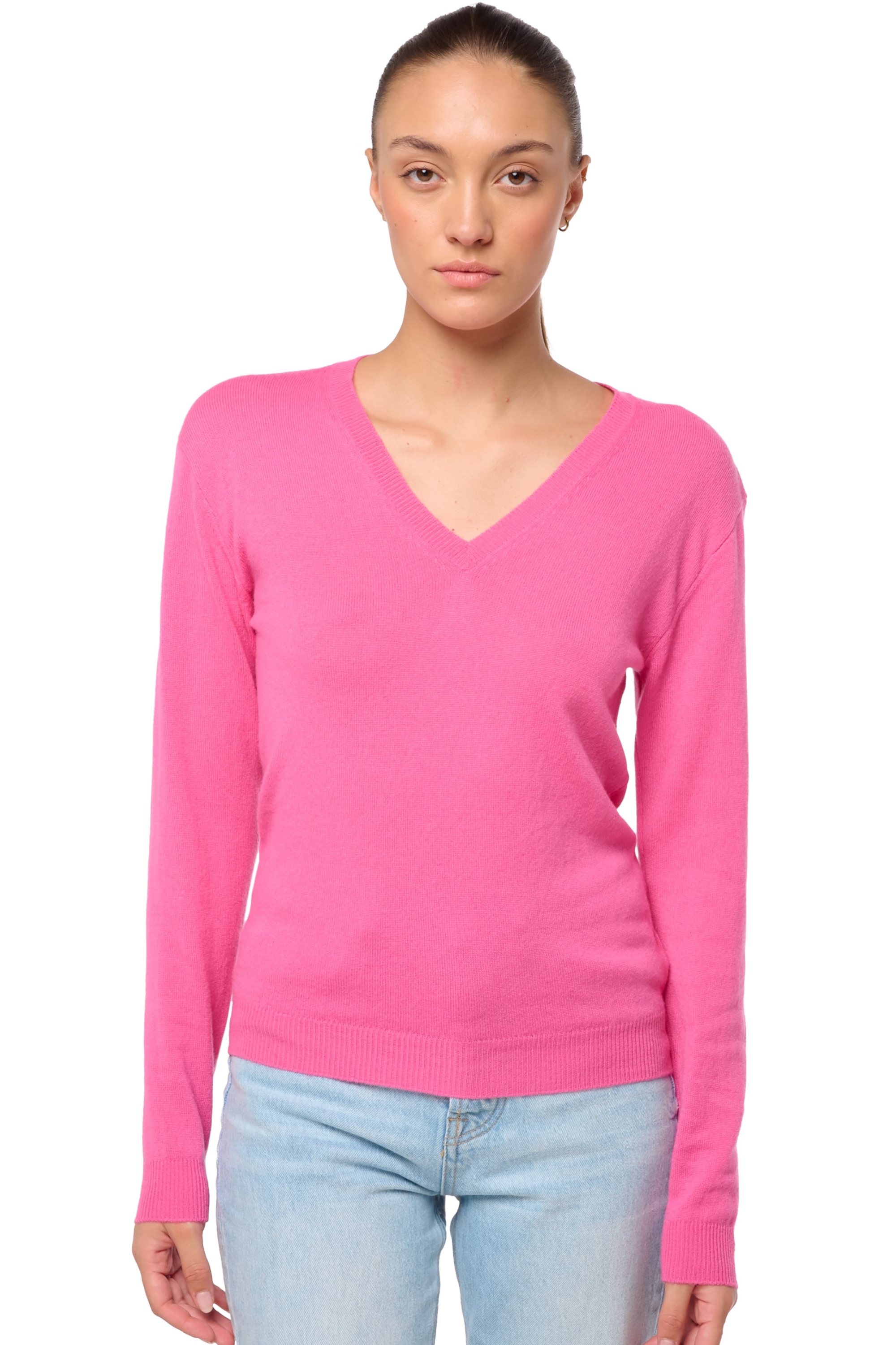 Cashmere ladies basic sweaters at low prices tessa first flashy rose 2xl