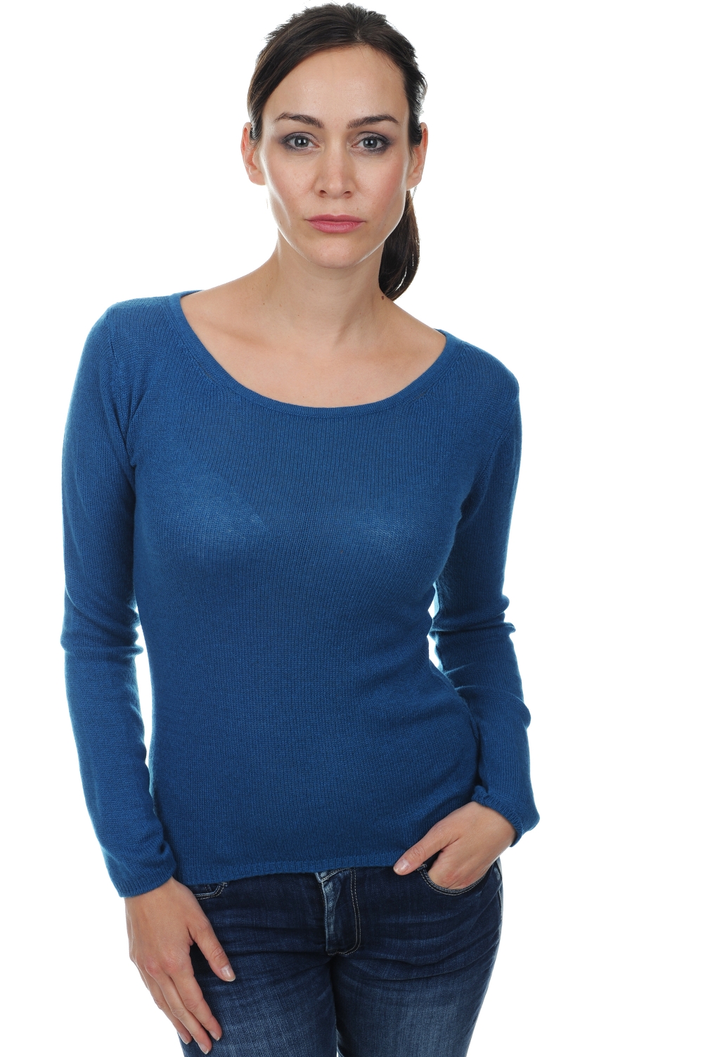 Cashmere ladies caleen canard blue 3xl