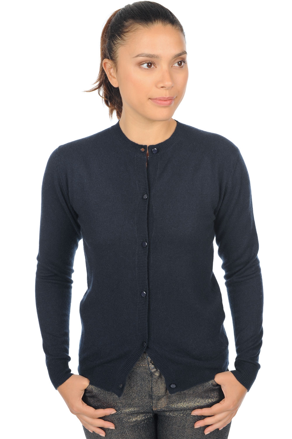 Cashmere ladies cardigans tyra first dress blue l