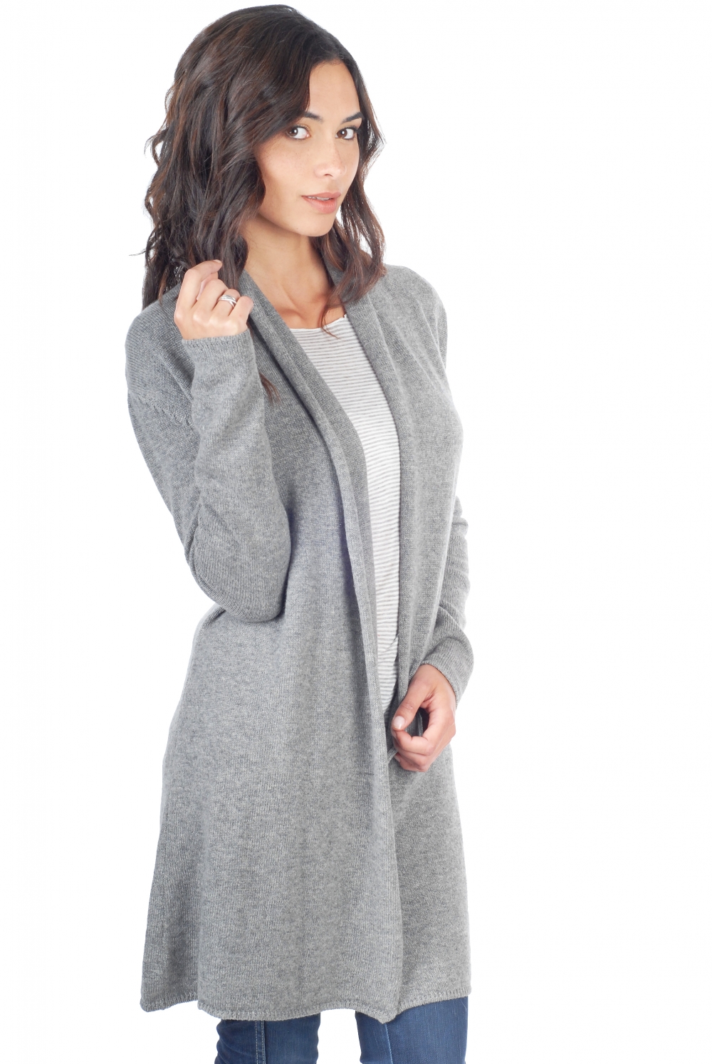 Cashmere ladies perla grey marl xs