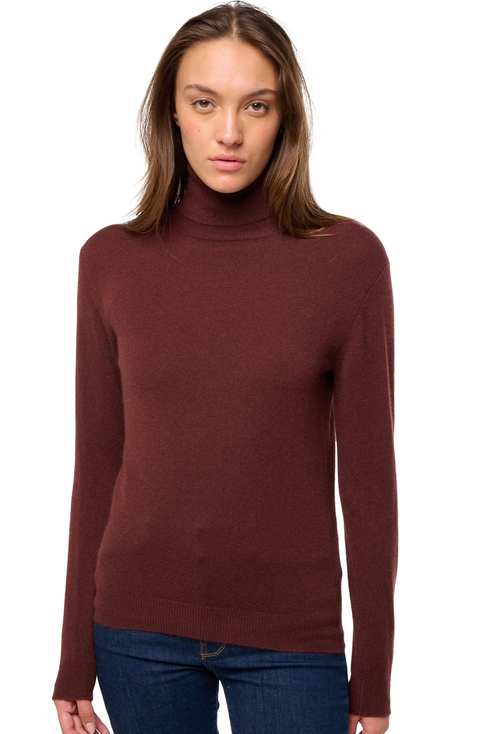 Cashmere ladies roll neck tale first cinnabar m