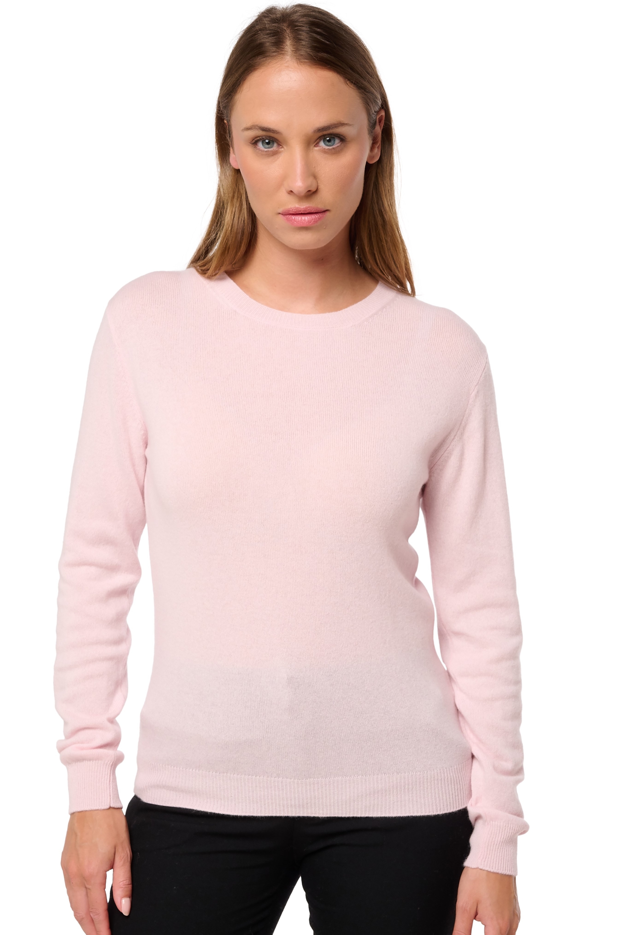 Cashmere ladies round necks thalia first pale blossom 2xl