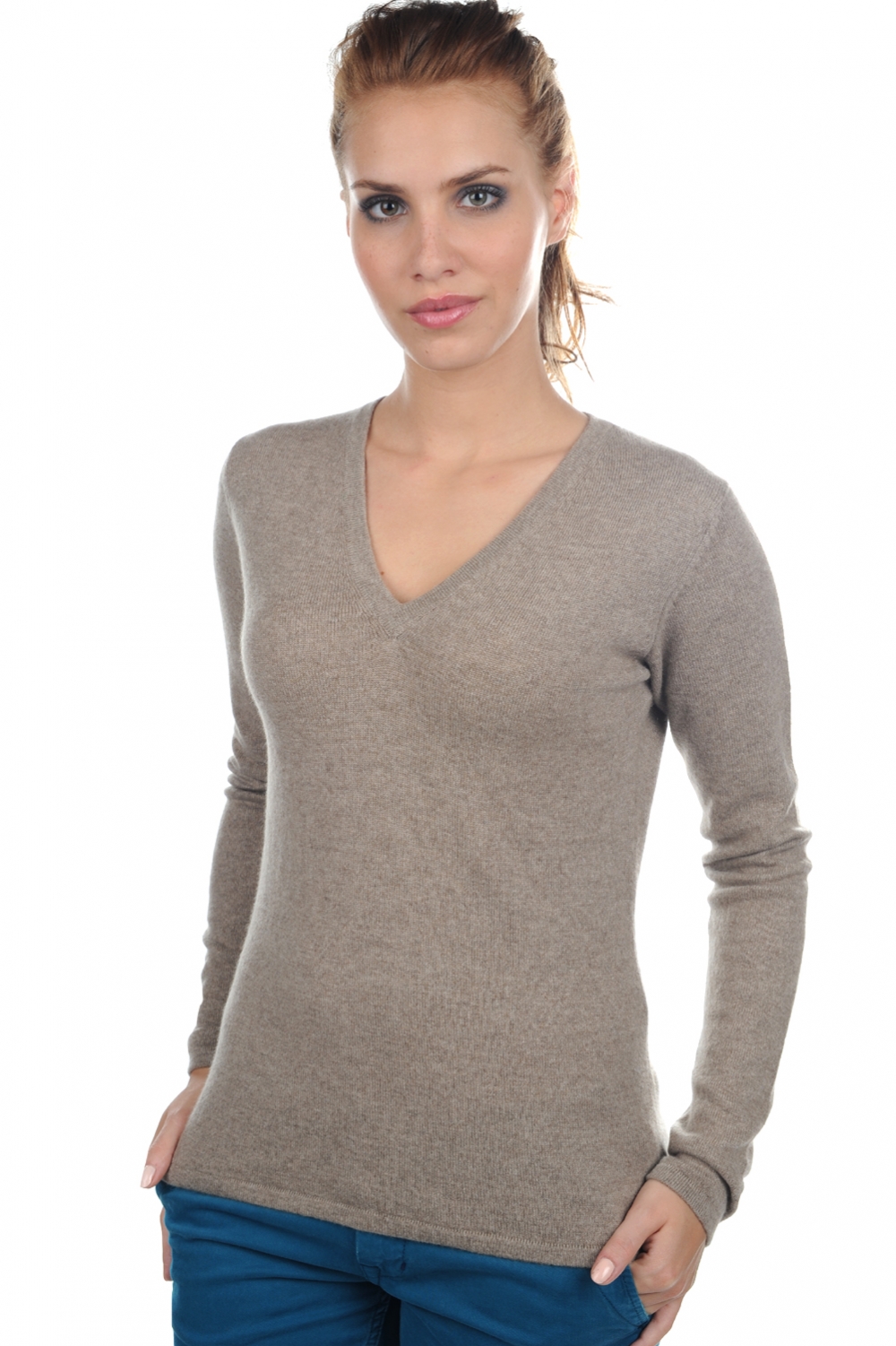 Cashmere ladies spring summer collection emma natural brown xl