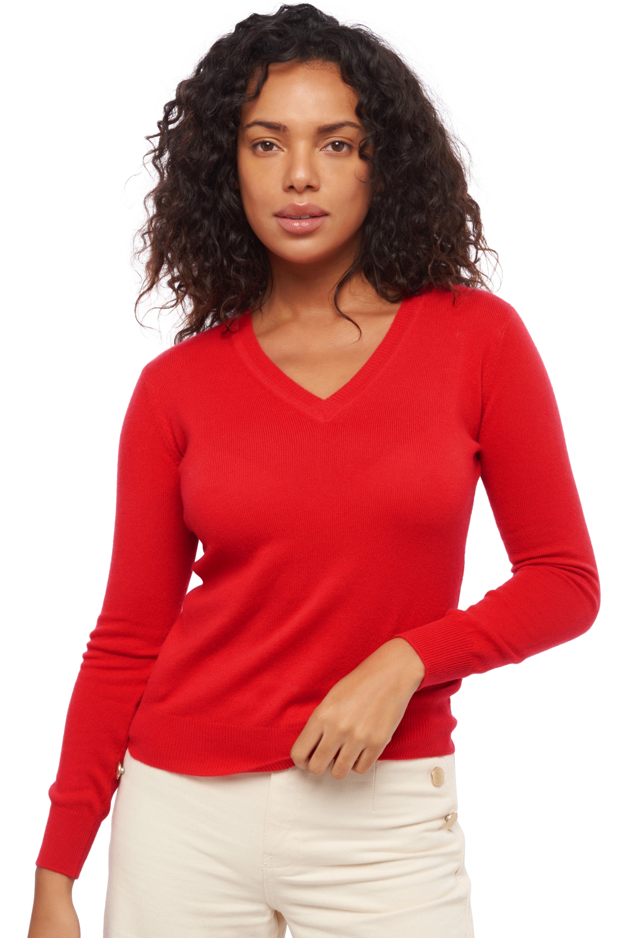 Cashmere ladies spring summer collection faustine blood red l