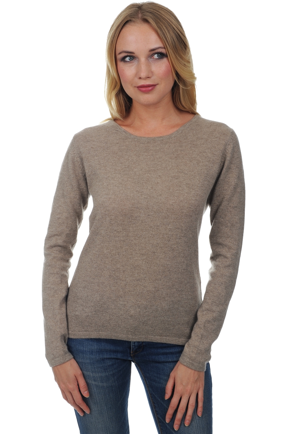 Cashmere ladies spring summer collection solange natural brown 3xl