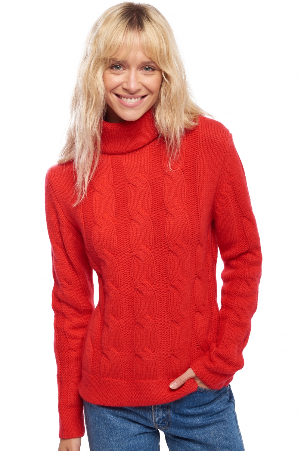 Cashmere ladies timeless classics blanche rouge 3xl