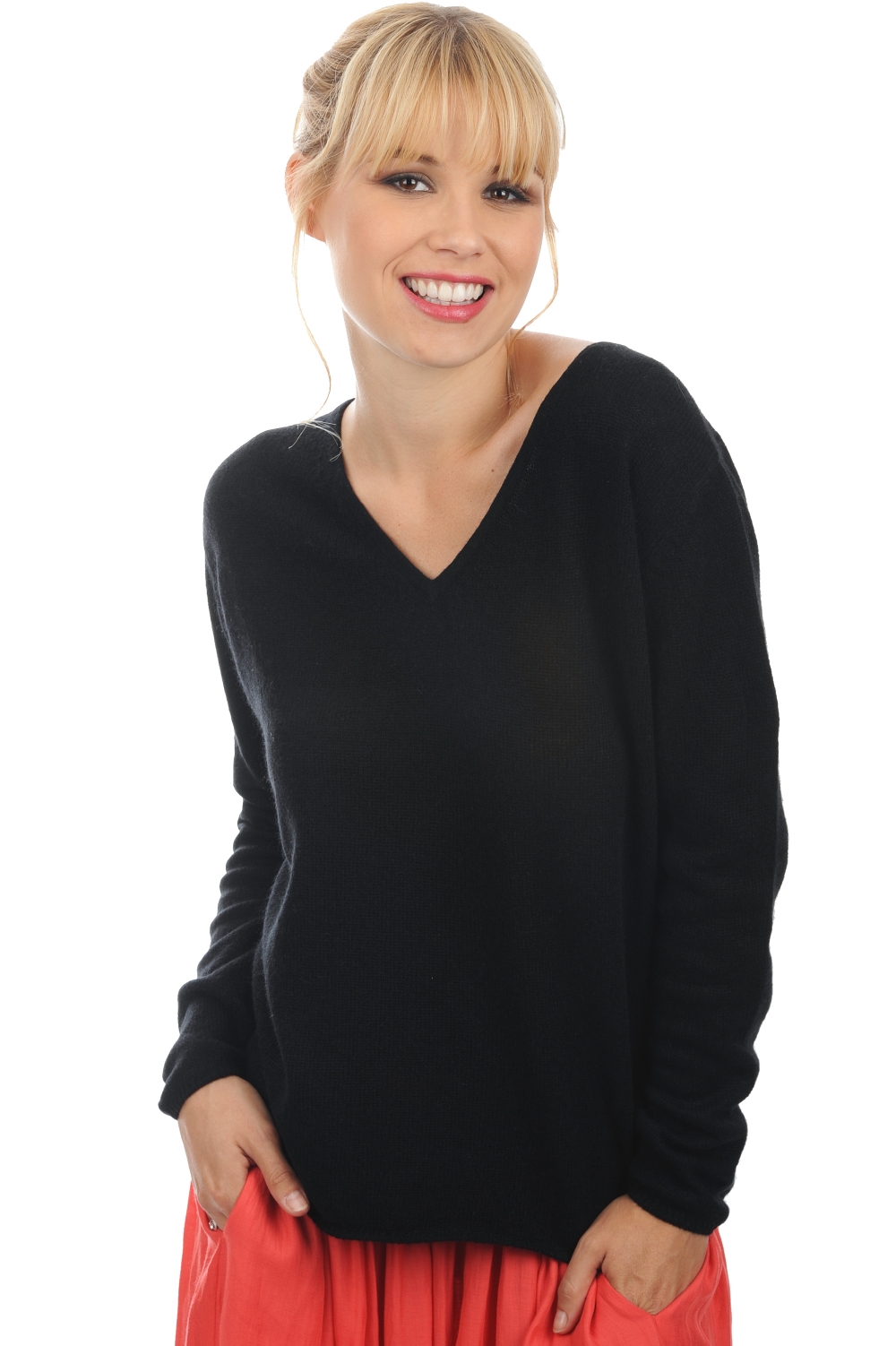 Cashmere ladies timeless classics flavie black m