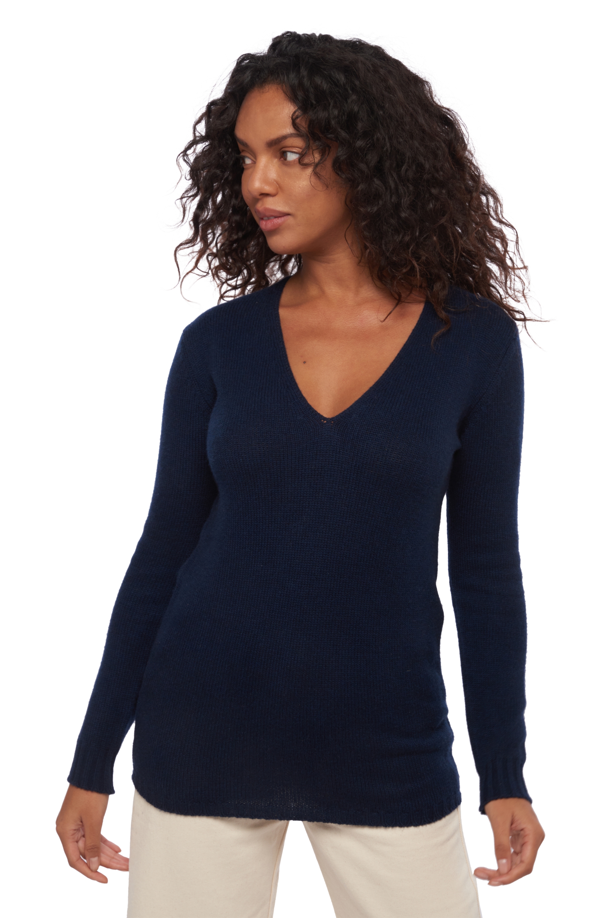 Cashmere ladies timeless classics vanessa dress blue xs