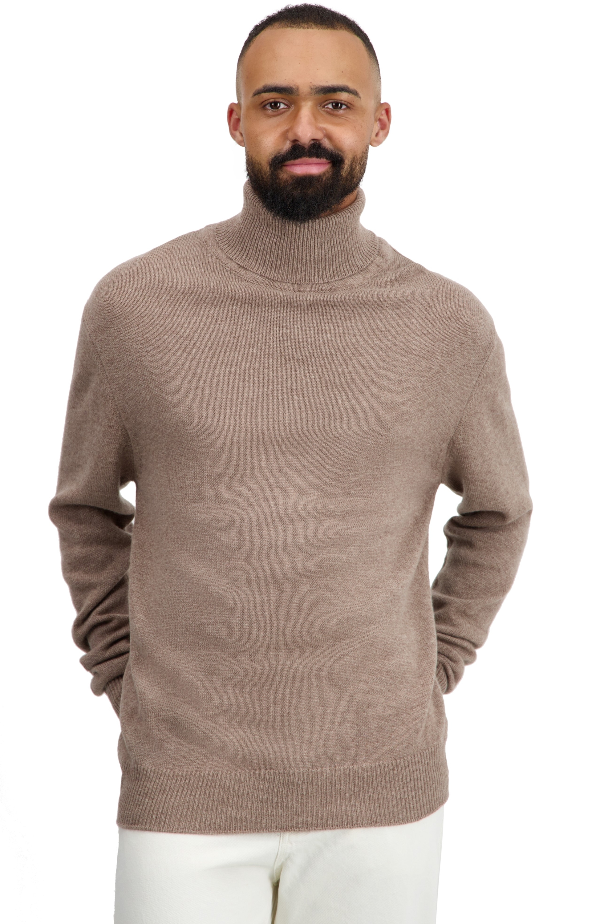 Cashmere men chunky sweater edgar 4f natural terra s