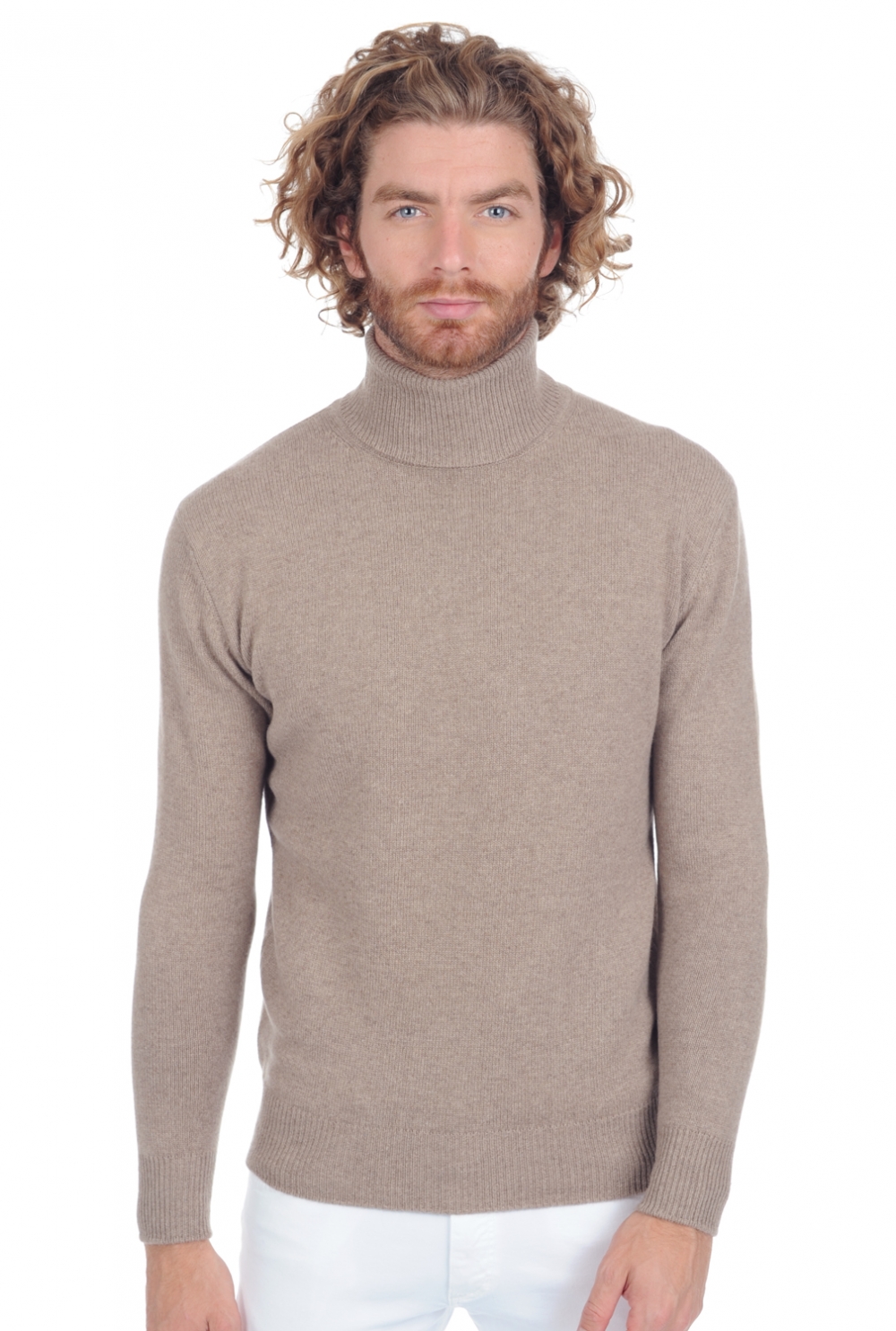 Cashmere men chunky sweater edgar 4f premium dolma natural 2xl