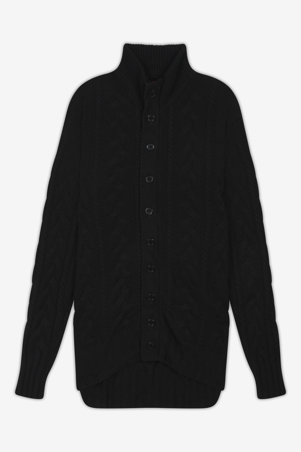 Cashmere men chunky sweater loris black xs