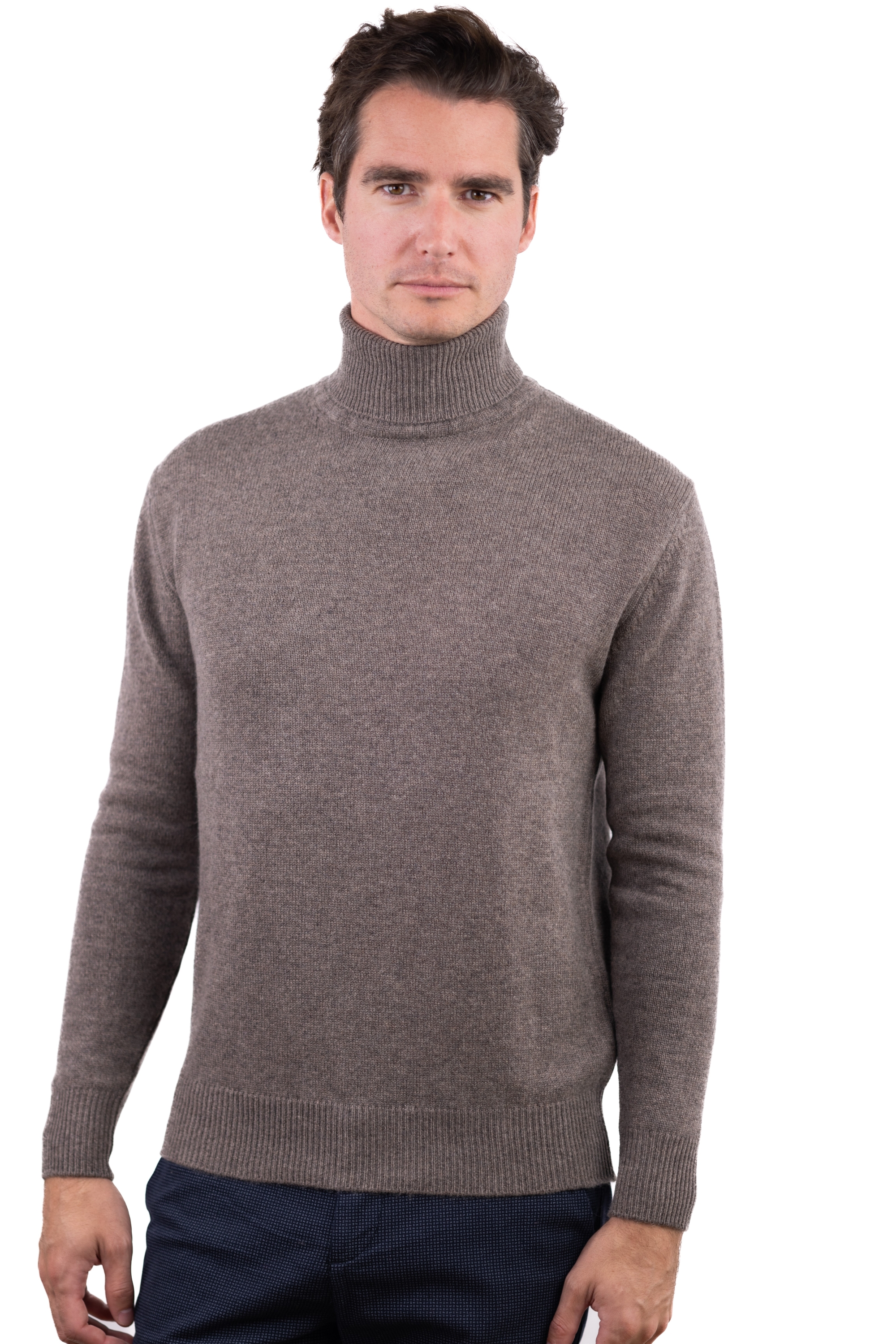 Cashmere men chunky sweater torino first otter s