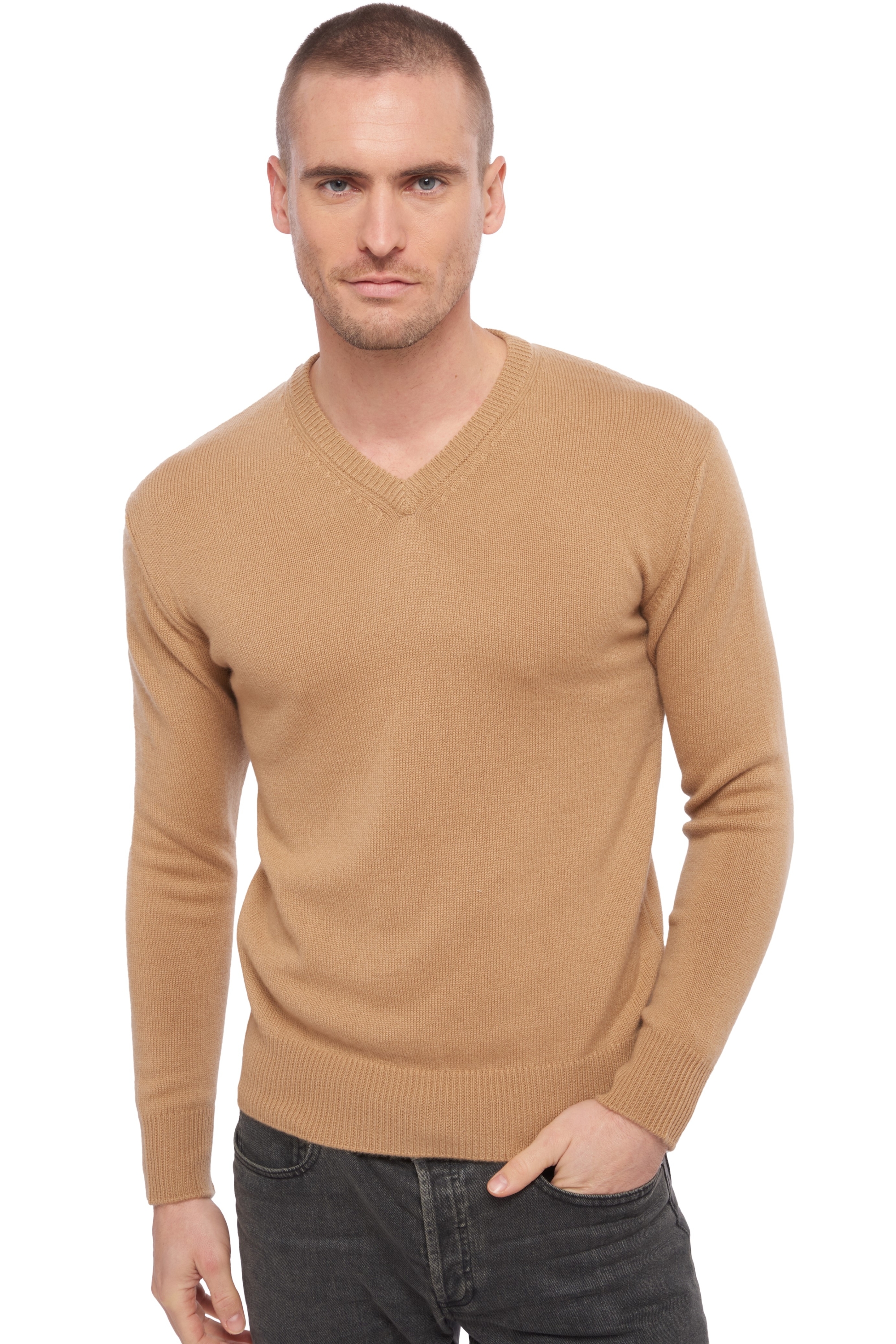 Cashmere men hippolyte 4f camel 4xl