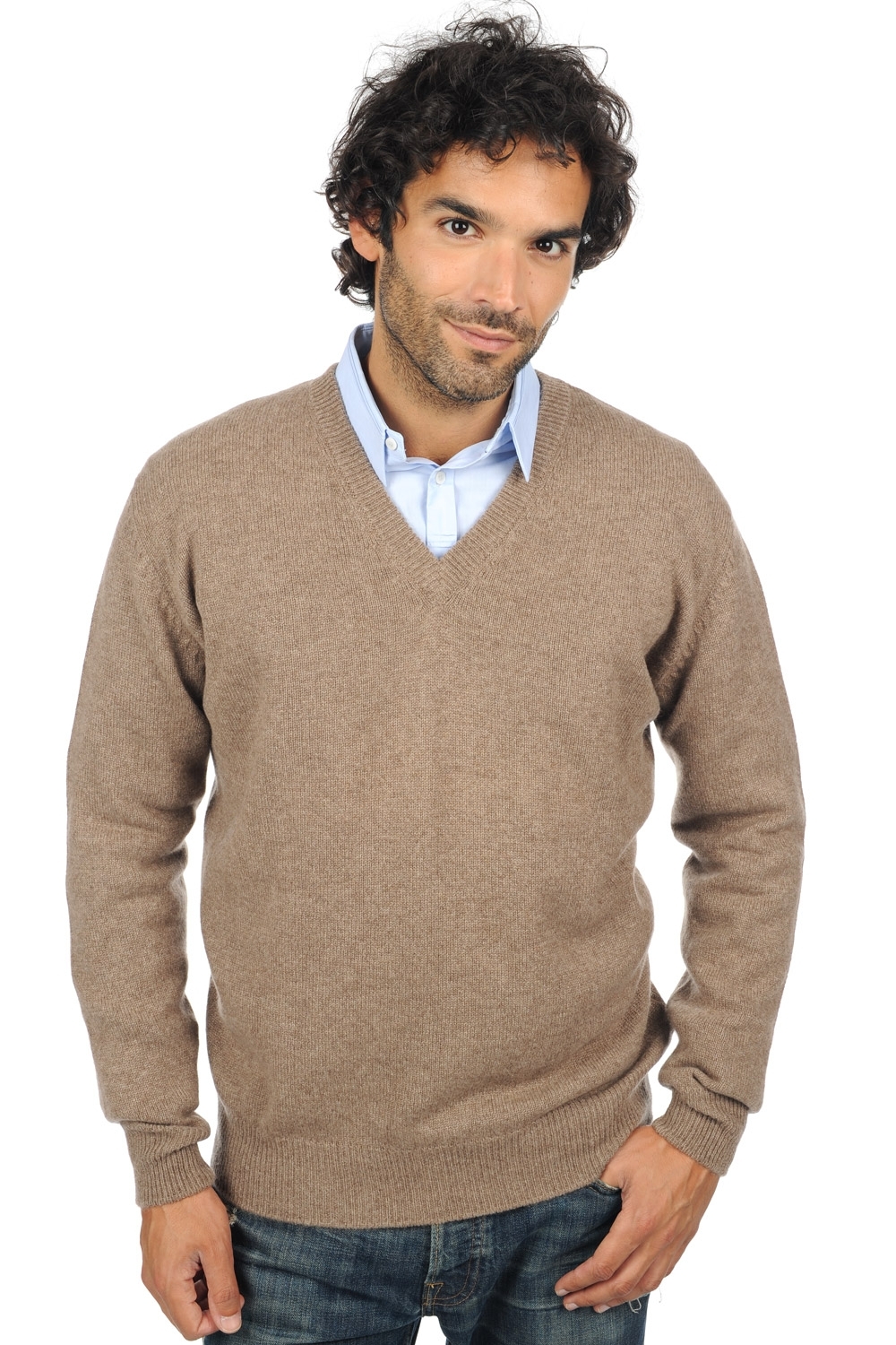 Cashmere men hippolyte 4f natural brown l