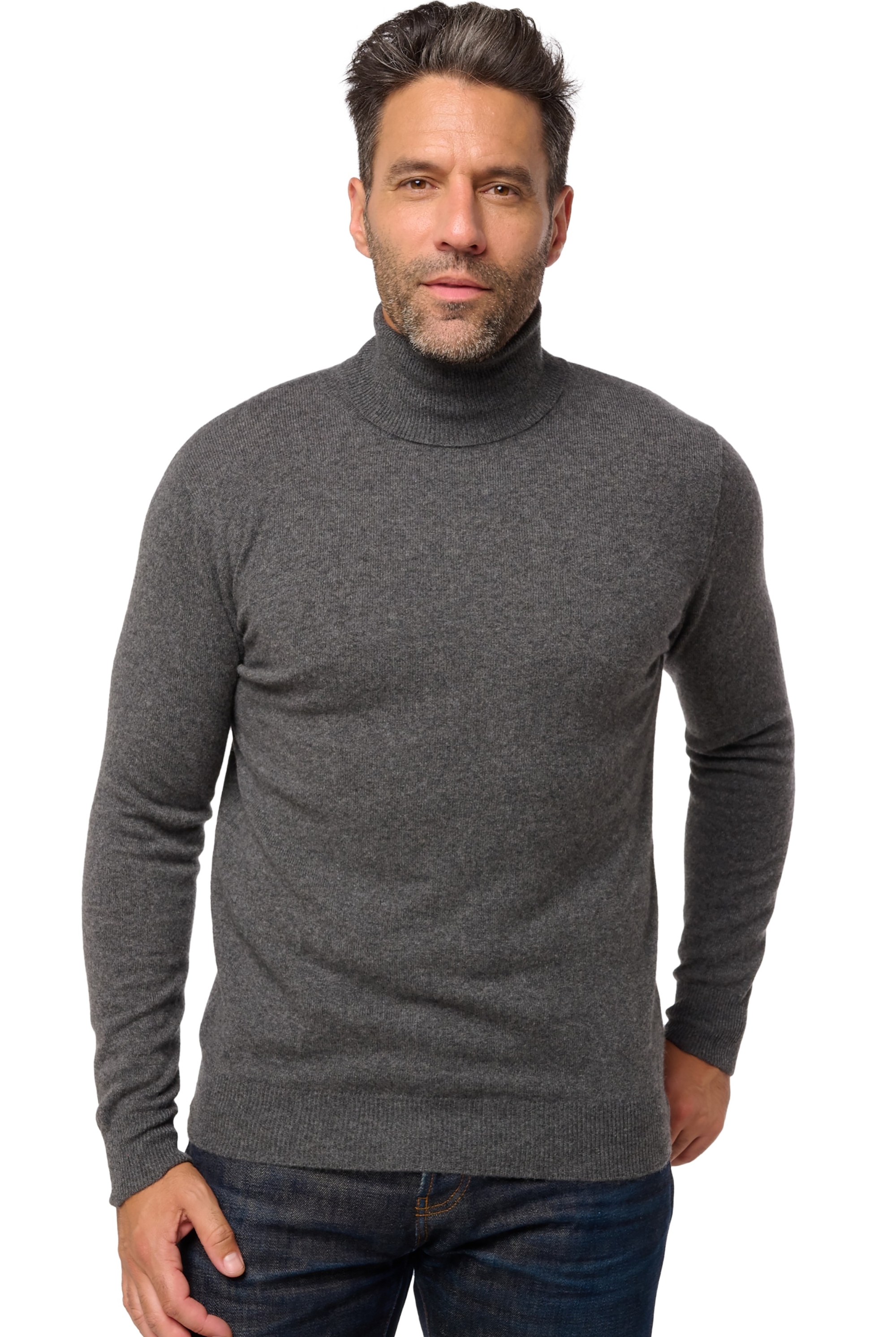 Cashmere men low prices tarry first dark grey xl