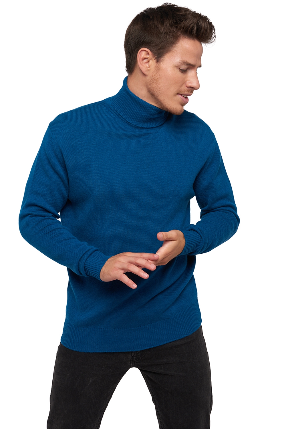 Cashmere men timeless classics edgar 4f canard blue 2xl