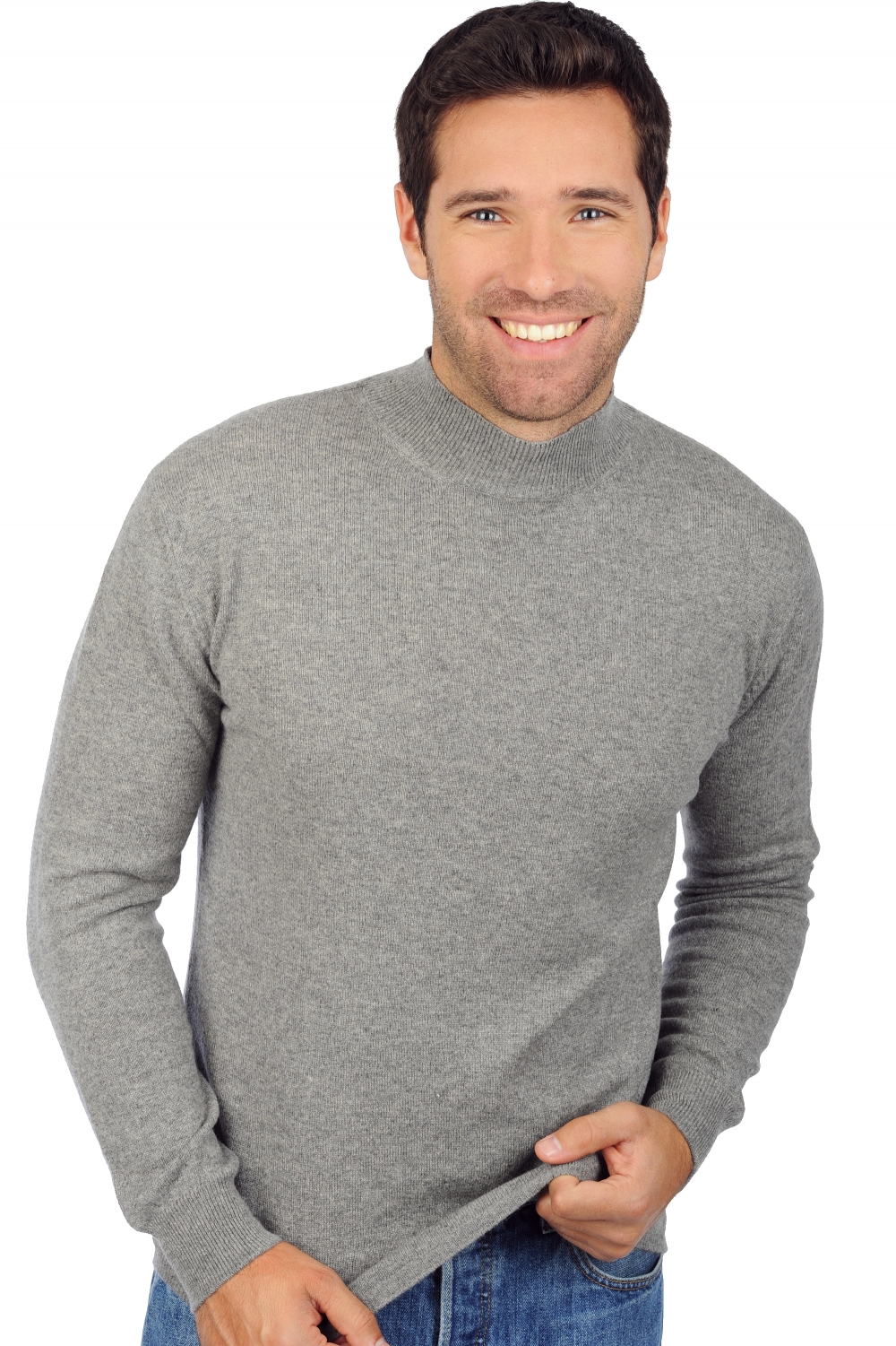 Cashmere men timeless classics frederic grey marl xs