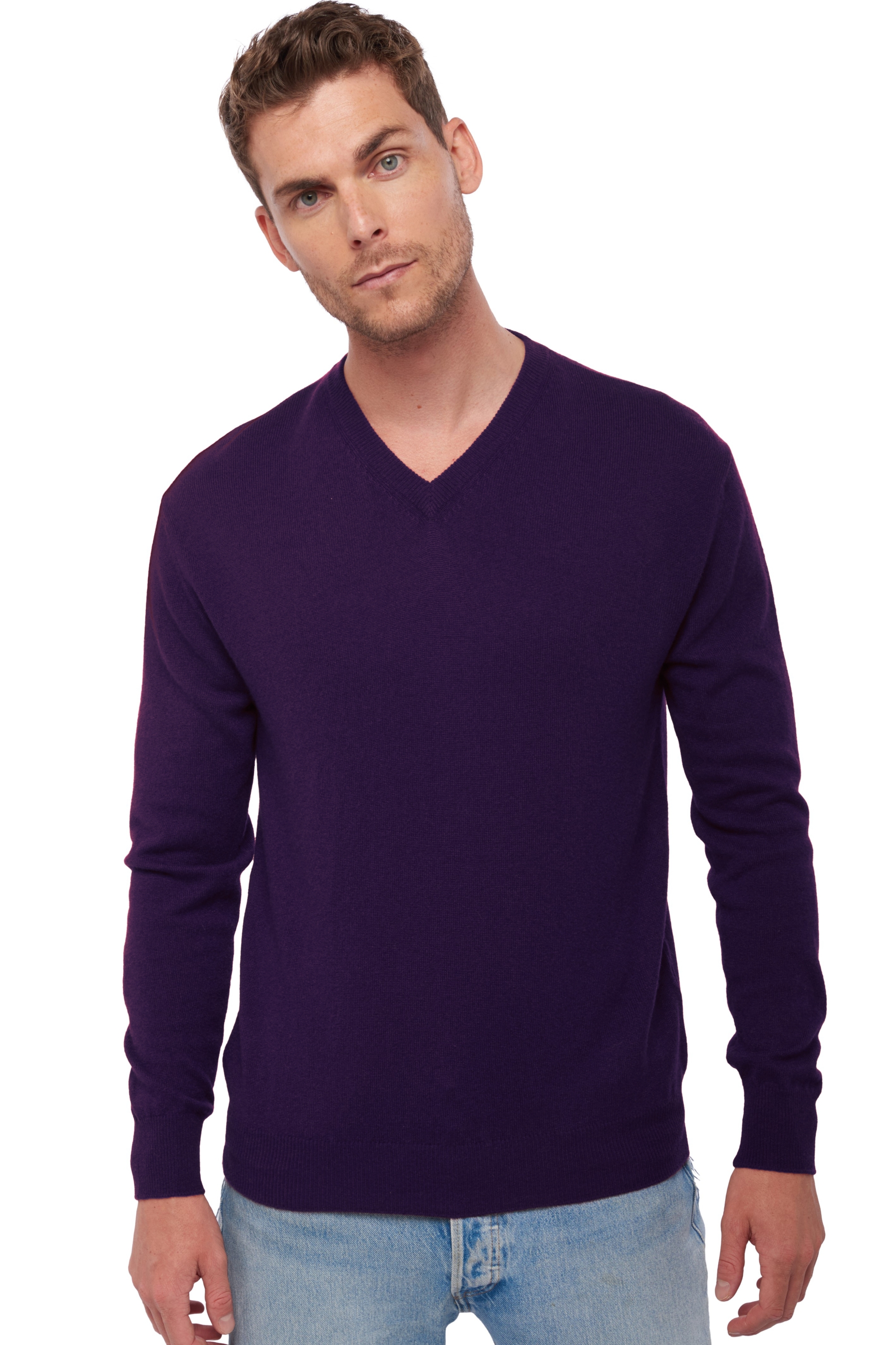 Cashmere men timeless classics hippolyte deep purple 3xl