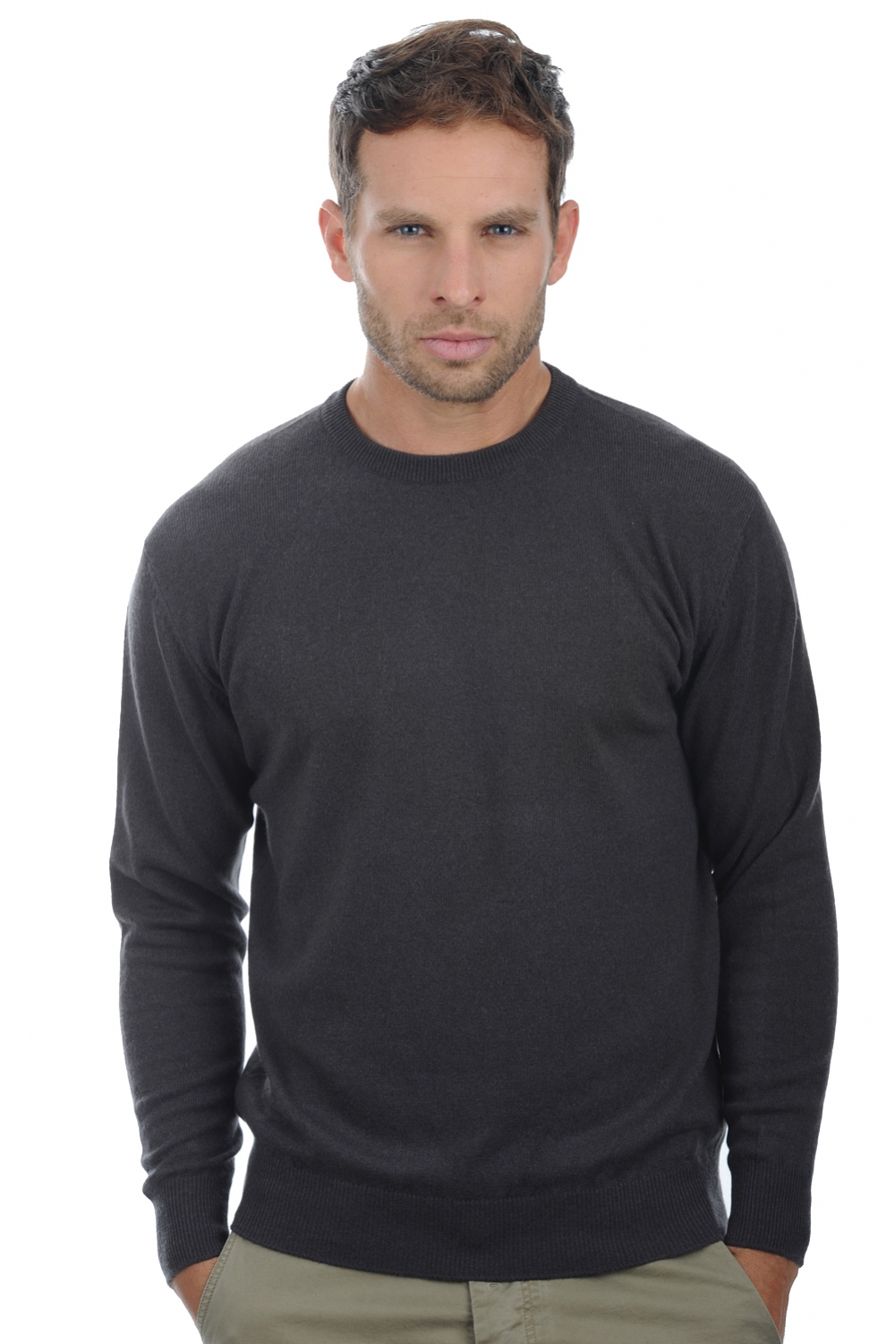 Cashmere men timeless classics nestor matt charcoal xs