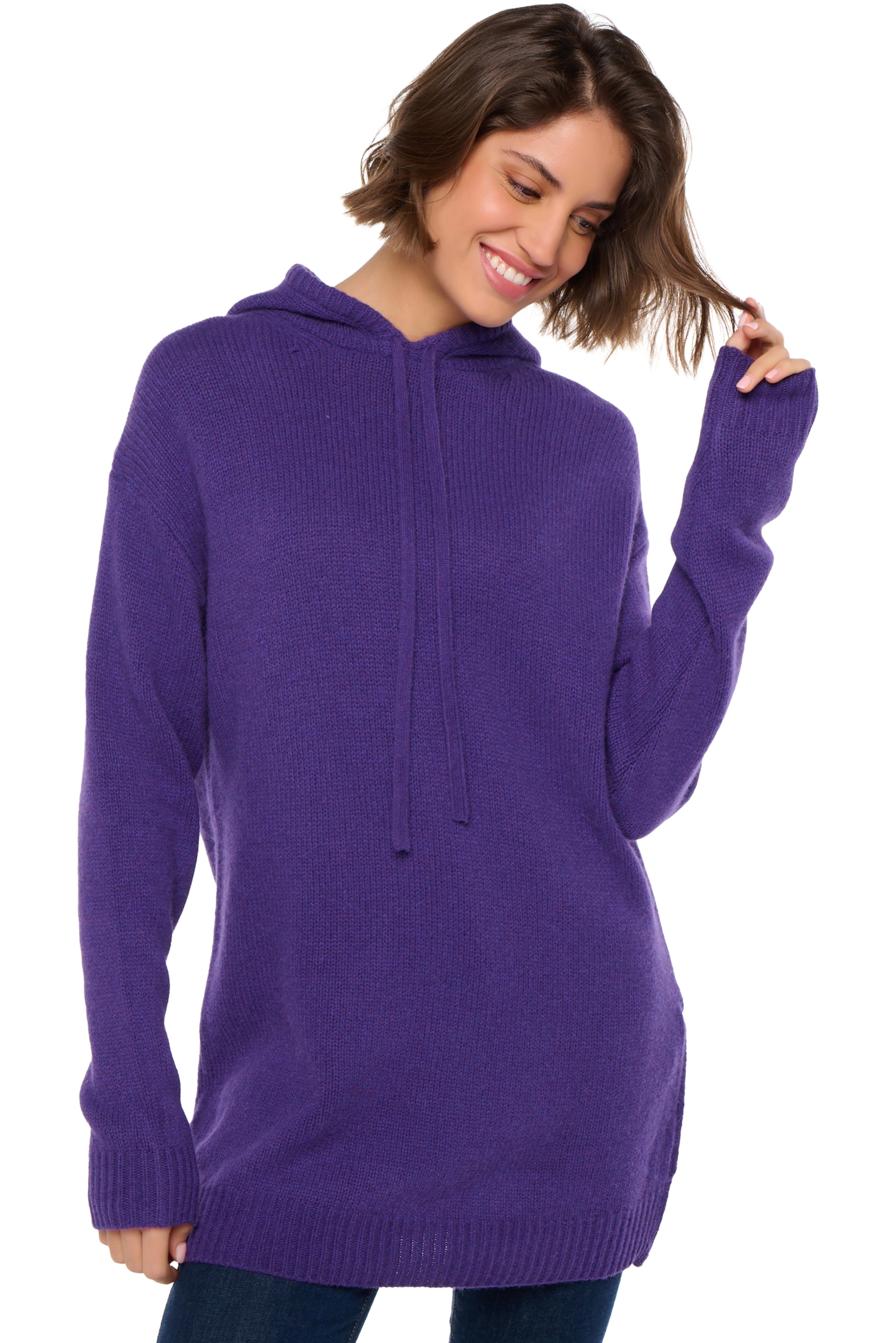 Yak ladies cocooning veria deep purple 3xl