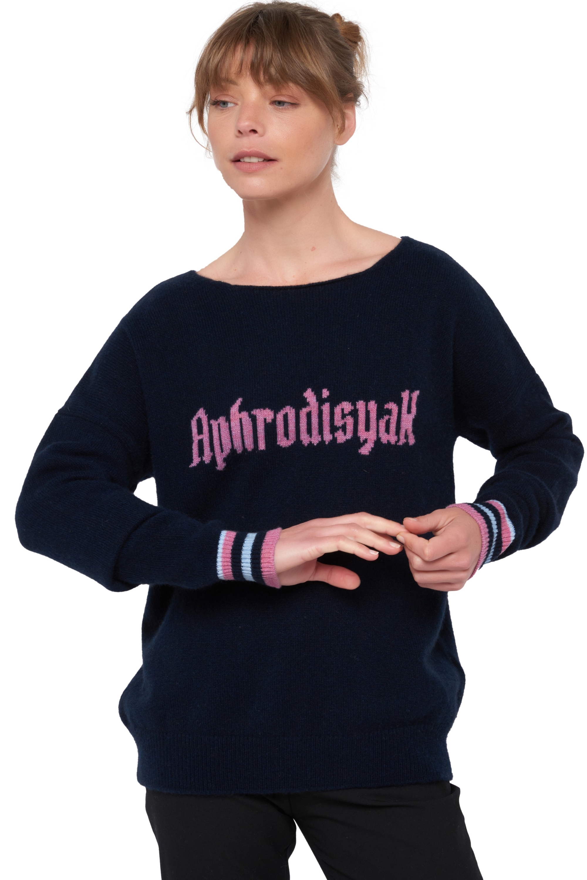 Yak ladies round necks zuani midnight blue m